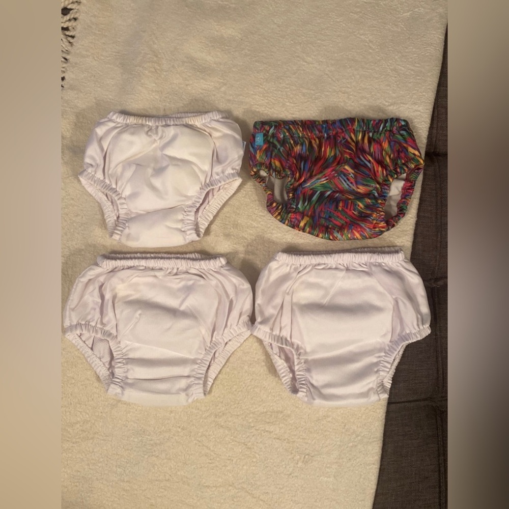 Honest Company & iPlay swim diapers bundle of 4 - 3-6 mos & 6-12 mos.